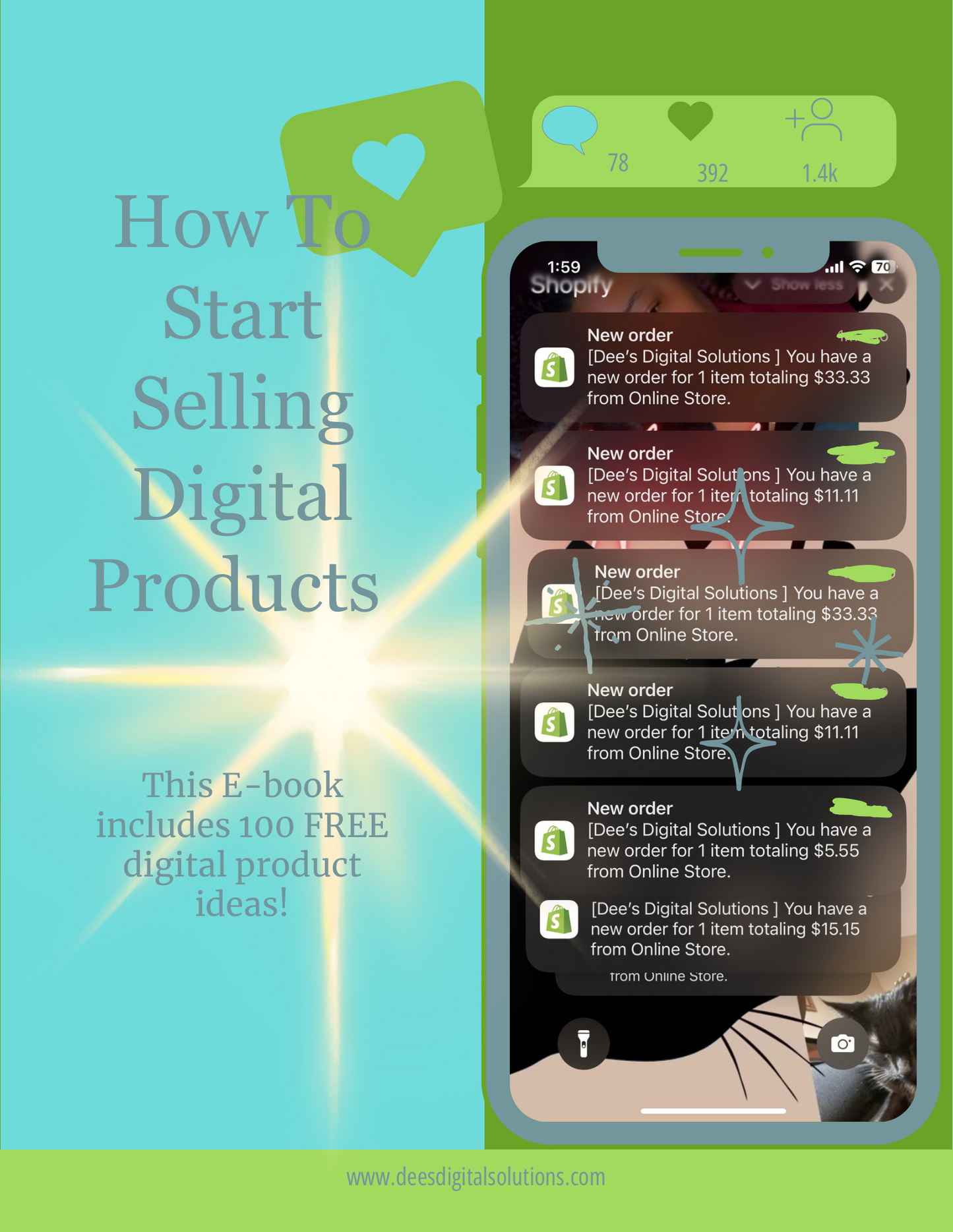 How To Start Selling Digital Products (Includes 100 Digital Product Ideas!)(PLR)